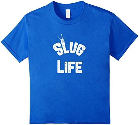 Kids Slug Life Funny Snail Thug Lazy Humor T-Shirt 10 Royal Blue
