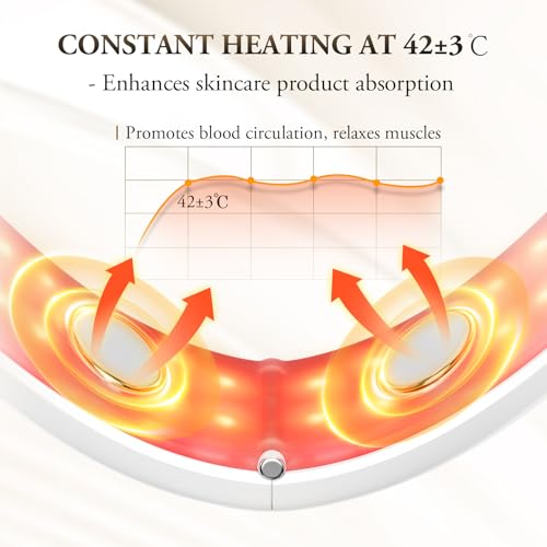 V-Face Shaping Massager Electric,ANLAN Led Facial Sculptor with 4 Modes,42°C Facial Massager Face Lifting Device,EMS Double Chin Reducer Jawline Exerciser with Remote Contro