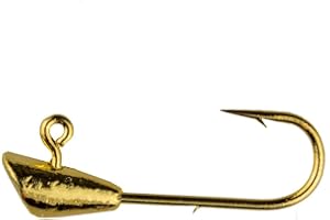 Trout Magnet Jig Heads - 1/64 oz - 25 Pack - Shad Dart Head Shape Hook with Lure Body Securing Barb - Balanced Jigs and Hooks for Trout, Crappie, Bass, Panfish - Freshwater Saltwater Fishing Gear