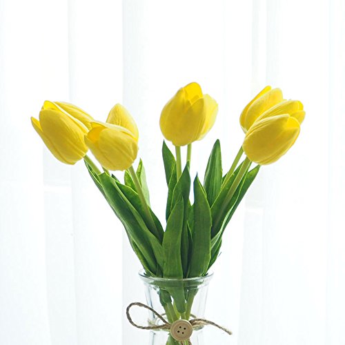 image for For Natural Life 12PCS/Set PU Stunning Holland Tulip Flower Real Touch