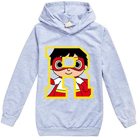 Boys & Girls Ryans Hoodie World Vlogger YouTube Toy Review Kids Captain Costumes
