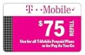 T-mobile $75 Prepaid Refill Card for all T-Mobile Prepaid Plans or Pay As You Go No Annual Contract (email Delivery immediately)