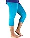 Women's Plus Size Ultra Soft Lightweight Bamboo Fibre Capri Leggings Tights, Comfy Fit Ecofabric Blue 5XL (US XL Plus-US 2XL Plus)
