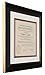 Artcare by Nielsen Bainbridge 12x15 Tuscan Collection Black and Gold Archival Document Frame with Warm White Mat for 8.5x11 Document