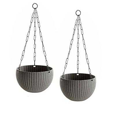 Antier Plastic Hanging pots for Plants and Flowers for Garden Balcony d