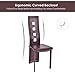 Giantex Set of 4 Dining Chairs, Heavy Duty Iron Frame, Ergonomic Curved Backrest, High Back Elastic Seat Home Furniture, Ideal for Dining Room, Kitchen and Restaurant, Home Chair Set
