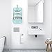 Mossio Hanging Toiletry Bag - Large Cosmetic Makeup Travel Organizer for Men & Women with Sturdy Hook (Light Grey Flower)