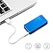 FORHU Windproof Flameless Electronic Pulse Arc Cigarette Lighter USB Rechargeable (Blue ice)