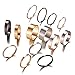 FINETOO 14 PCS Simple Stainless Steel Knuckle Midi Ring Set for Women/Girl CZ Finger Stackable Rings Set Jewelry Friendship