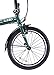 EuroMini ZiZZO Heavy Duty-300 lb. Load Limit - Forte 29 lbs Folding Bike-Lightweight Aluminum Frame, Genuine Shimano 7-Speed Gears, 20