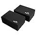 Yogree High Density EVA Foam Brick Yoga Block, (9 x 6 x 4) Inches - Black, 2 Piece