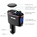 FM Transmitter/Cigarette Lighter Socket/USB Car Charger Three-in-One, Otium S06 Bluetooth Car Adapter Wireless Audio Radio Receiver Music Tuner Modulator Car Kit with Mic, Hands Free Talking