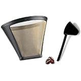Replacement Permanent Coffee filter GTF-4 Gold Tone Filter for DCC-450 Coffee Maker with Large Coffee Scoop