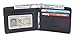 Casmonal Mens Leather Wallet Slim Front Pocket Wallet Billfold RFID Blocking (black Access)