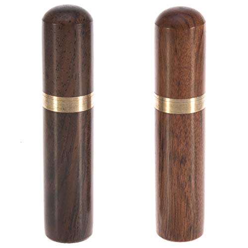 Toothpick Dispenser, 2 Pack Mini Toothpick Holder Portable Toothpicks Box Pocket Case Handmade Craft Outdoor Use
