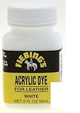 Fiebings Acrylic Dye For Smooth Leather Water Resistant Quick Dry White