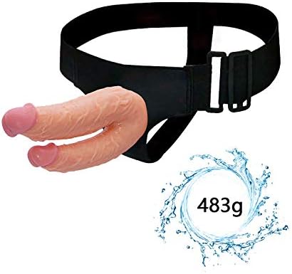 Wangzhefengfan Wearable Double Sided Big Toy Real Feel Soft Flexible Double Head Massage