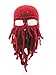 Oidon Octopus Winter Warm Knitted Wool Ski Face Mask Knit Beard Squid Beanie Hat Cap (Wine Red),One Size