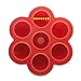 Homemade Baby Food Storage Containers - Silicone Freezer Trays With Lid 2oz Red