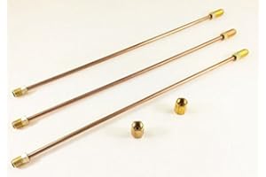 The Stop Shop 3/16" Copper Nickel Brake Lines. PACK OF 3. Each pc. Is 10" long with inverted double flares and standard 3/16" tube nuts