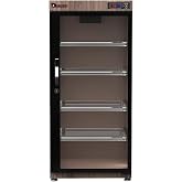 SLINGER 125L Electronic Dry Cabinet with Combination Lock (Oak) &ndash; Humidity Controlled Camera Storage, LED Display, Adjustable Shelves for Cameras, Lenses &amp; Electronics
