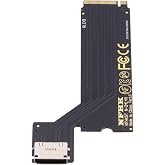 NFHK PCI-E 4.0 M.2 M-Key to Oculink SFF-8612 SFF-8611 Host Adapter for 2024 ThinkBook 14+ AMD8845 External Graphics Card &amp; SSD