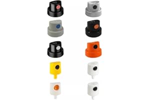 Universal Spray Paint Caps Pack of 10, Compatible with Montana, Flame, Molotow, DANG, Mixed Caps, Graffiti Spray Paint Nozzle