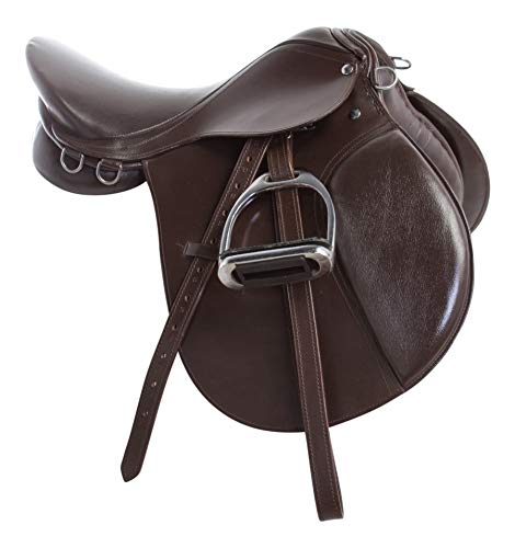 Acerugs Premium Brown Leather English All Purpose Close Contact Jumping Horse Saddle TACK Starter Package Set 15 16 17 18 (17) Acerugs Premium Brown Leather English All Purpose Close Contact Jumping Horse Saddle TACK Starter Package Set 15 16 17 18 (17)