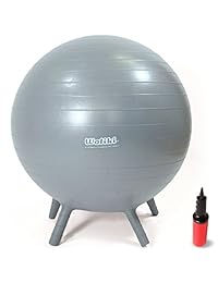 waliki juguetes silla infantil Pelota con pies, alternativa aula Asiento (pelota hinchable de equilibrio silla con patas de estabilidad para Escuela, Bomba Incluido, 20" 50 cm, naranja), L