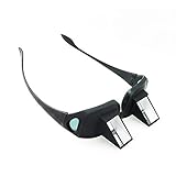 Enshey Horizontal Lazy Glasses High Definition Prism Periscope Eyeglasses Spectacles universal myopia or Presbyopia Usable Lie Down for Reading and Watching TV in bed Unisex