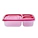 CHARHODEN Bento Lunch Box Meal Prep Containers- 3 Compartment Reusable Food Storage Containers for Kids & Adults Microwaveable,Freezer & Dishwasher Safe 7 Pack
