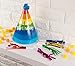 Juvale Party Horns 50 Pack - Plastic Bulk Set, 5 Colors - Tinsel Fringe Blow Pipes & Colorful Party Blowers - Birthday & Sporting Event Favors