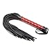 sunland Faux Leather Short Riding Whip with Diamond Pattern Handle