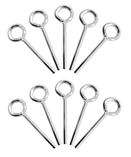 Aienxn 10pcs Silver 5/32 inch Standard Hex Dogging