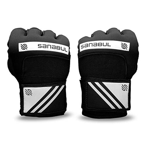 Sanabul Gel Quick Boxing Hand Wraps (Black/White, S/M) Pricepulse