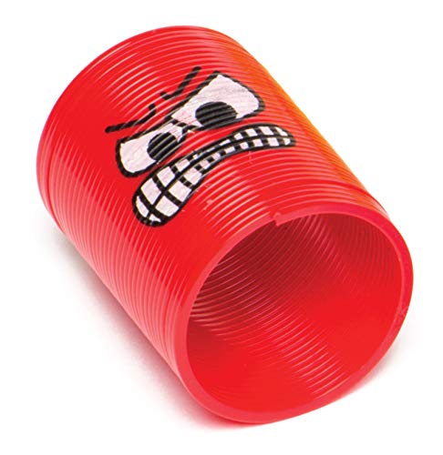 Baker Ross Funny Faces Mini Springs, Mini Plastic Coil Spring Toy for Kids Party Bag Favors (Pack of 6) - Thumbnail 5