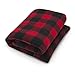 SunnyBay Microwave Heating Pad, Microwavable Heavy Weighted Full Body Moist Hot or Cold Pack with Flax Seeds Filling and Washable Fleece Cover, 10x24 Inches - Red Plaid
