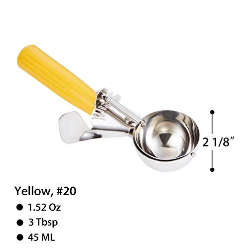 Portion Scoop 20 (1.52 oz) Disher Scoop, Cookie Scoop, Food Scoop