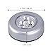 ledmomo 6pcs Stick-On LED Push Light Battery Powered 3-LED Night Lamp for Closets, Cabinets, Counters (White Light)