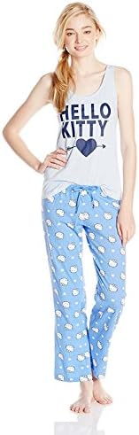 Hello Kitty Juniors Pajama Set Tank Top &amp; Pants Friends Forever (Medium)