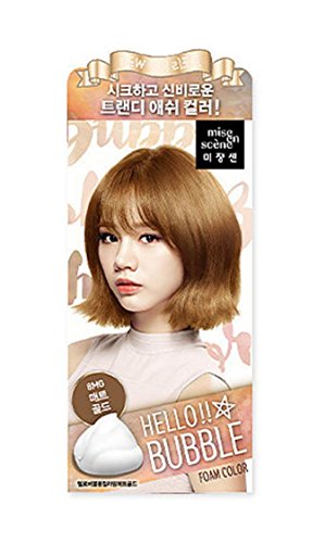 Mise en scene [miseenscene] Hello Bubble Hair color dye 8MG (Matte Gold)