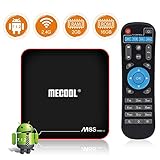 Sidiwen Android 7.1.2 TV Box MECOOL M8S PRO W 2GB RAM 16GB ROM Amlogic S905W Quad Core Smart Set Top Box Support 2.4G WIFI 10/100M Ethernet 3D 4K UHD OTA Update Internet Media Player