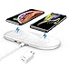 Wireless Charger for Multiple Devices, ZealSound 10W Fast Triple Dual Wireless Charging Pad Quick QC 3.0 Adapter Included Station Dock with USB Charge Port for Qi Enabled Phones and New AirPods(White)