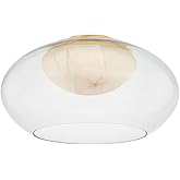 Hudson Valley Lighting 9019-AGB Moore - 1 Light Flush Mount - 9 Inches Tall and 17 Inches Wide - Aged Brass