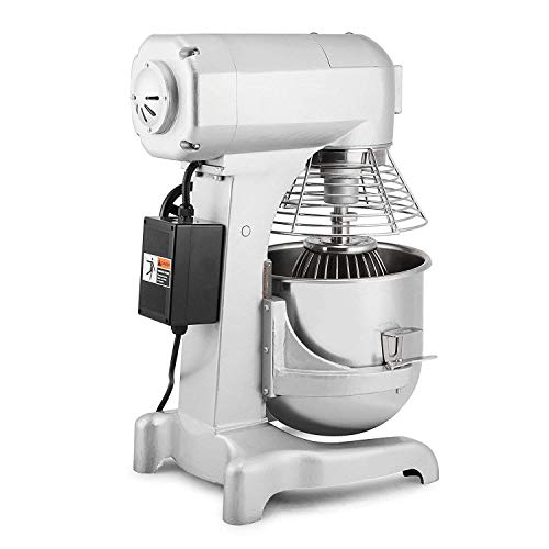 OrangeA Food Mixer Stand Mixer Electric Food Mixer Commercial Grade 20 Quart 1HP 750W Electric Food Dough Mixer 3 Speed Silver Food Processor (20-Quart) - Thumbnail 7