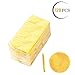 Facial Sponge Compressed,120 Count PVA Professional Makeup Removal Round Face Wash Sponges Spa Pads Exfoliating Cleansing for Women,Yellow
