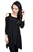 Love My Seamless Asymmetric Tunic with Cold Shoulder Cut Outs (Large)