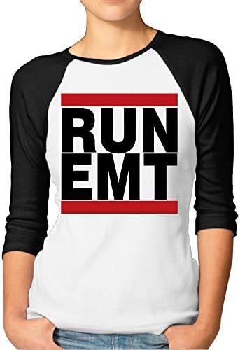 Run EMT Emergency Medical Technician Women's Raglan 3/4 Sleeve T-shirt