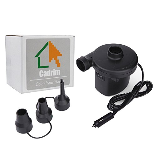 Cadrim Electric Air Pump 12V DC Portable Air Pump for Inflatable Air Mattress with 3 Nozzles （Only for Car Lighter Use） - Thumbnail 6