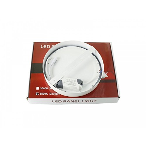 Jandei - Downlight led superfice 12W redondo blanco 6000ºK: Amazon.es: Iluminación